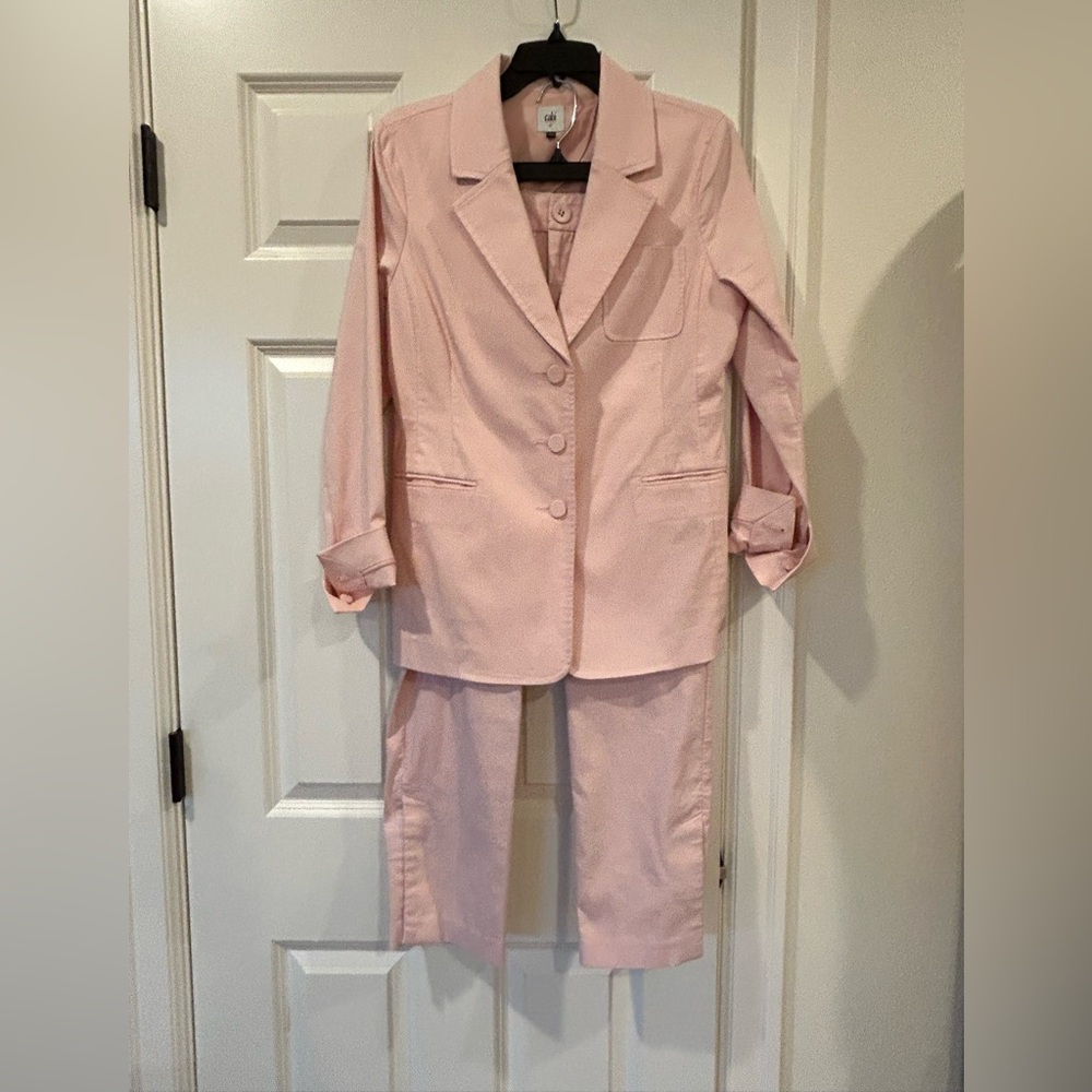 CAbi Soft Pink Jacket and Trousers